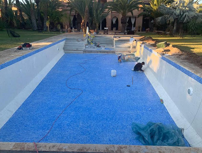 Rénovation de piscine à Marrakech